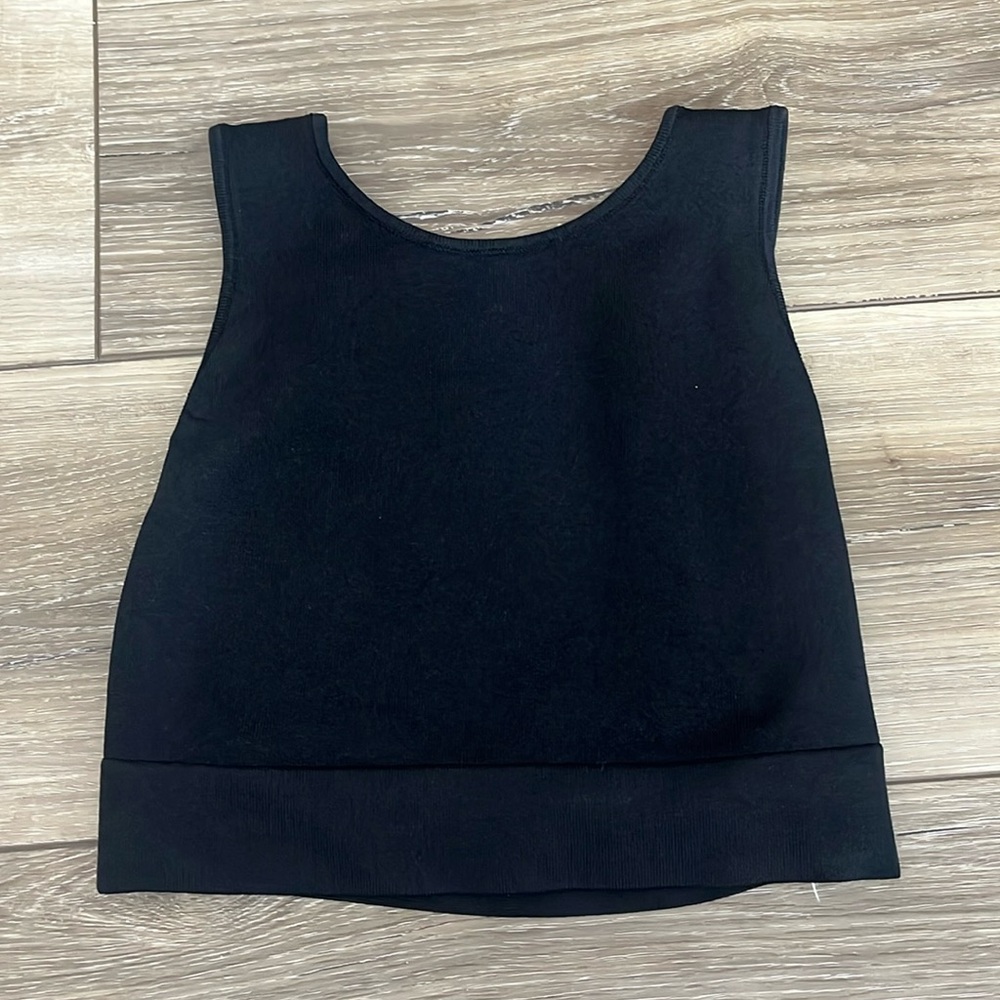 ZARA open back black top